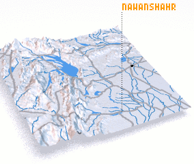 3d view of Nawān Shahr