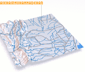 3d view of Sarāi Khair Muhammad Khān