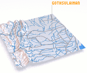 3d view of Goth Sulaimān