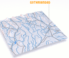 3d view of Goth Miān Dād