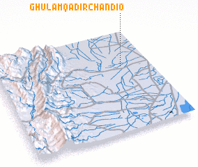 3d view of Ghulām Qādir Chāndio