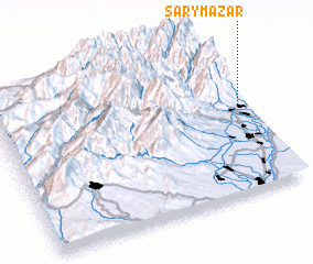 3d view of Sary-Mazar