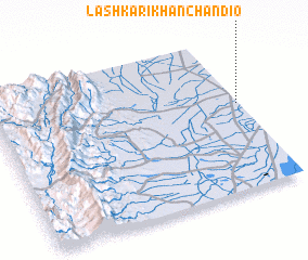 3d view of Lashkari Khān Chāndio