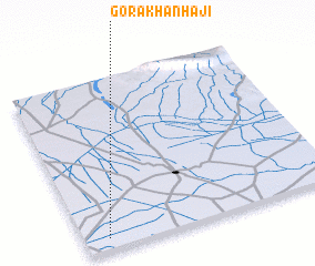 3d view of Gora Khān Hāji