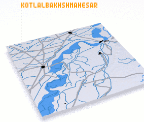 3d view of Kot Lāl Bakhsh Mahesar