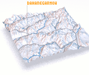 3d view of Dahan-e Garm Ow