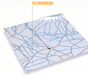 3d view of Nizāmābād