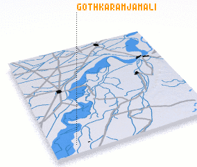 3d view of Goth Karam Jamāli