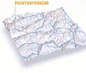 3d view of Poshteh-ye Mazār