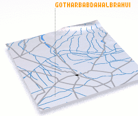 3d view of Goth Arbāb Dawāl Brāhui