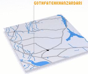 3d view of Goth Fateh Khān Zardāri