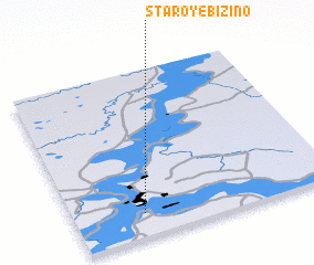 3d view of Staroye Bizino