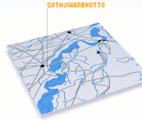 3d view of Goth Jiwan Bhutto