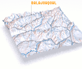 3d view of Bālā Jow Qowl