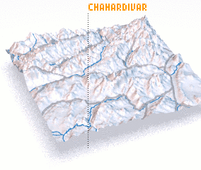 3d view of Chahār Dīvār