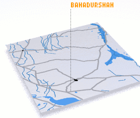 3d view of Bahādur Shāh