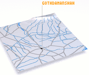 3d view of Goth Dāman Shāh