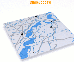 3d view of Shāh jo Goth