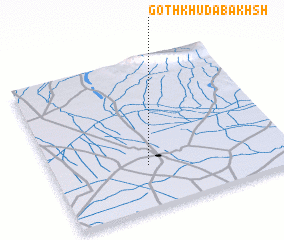 3d view of Goth Khuda Bakhsh