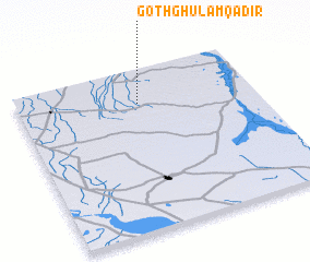 3d view of Goth Ghulām Qādir