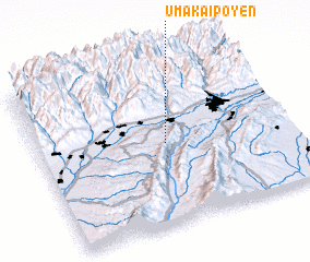 3d view of Umakai-Poyën