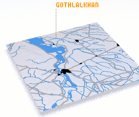 3d view of Goth Lāl Khān