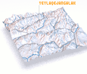 3d view of Yeylāq-e Jangalak