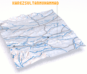 3d view of Kārez Sultān Muhammad