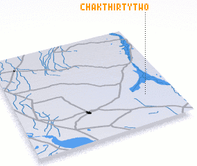 3d view of Chak Thirty-two