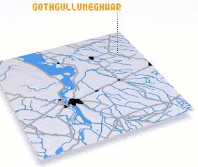 3d view of Goth Gullu Meghwār