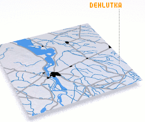 3d view of Deh Lūtka