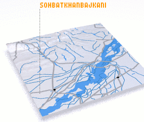 3d view of Sohbat Khān Bājkāni