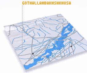 3d view of Goth Allāh Bakhsh Khosa