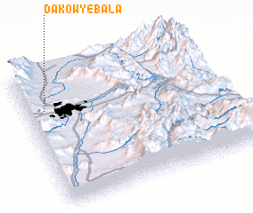 3d view of Dakow-ye Bālā