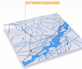 3d view of Goth Māri Said Khān