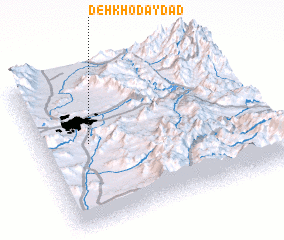 3d view of Deh Khodāydād