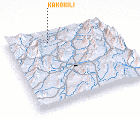 3d view of Kāko Kili