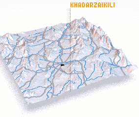 3d view of Khādarzai Kili