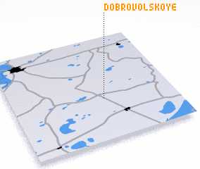 3d view of Dobrovolʼskoye