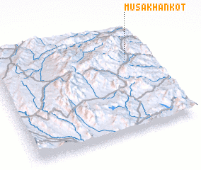 3d view of Mūsa Khān Kot