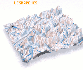 3d view of Les Marches