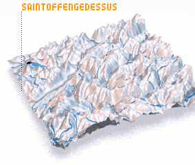 3d view of Saint-Offenge-Dessus