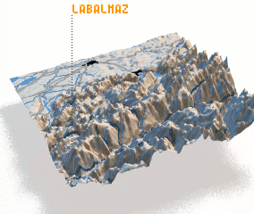 3d view of La Balmaz