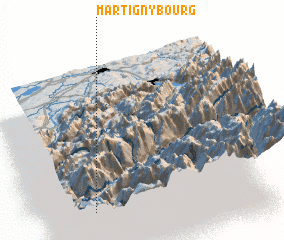 3d view of Martigny-Bourg