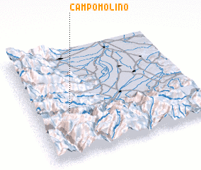 3d view of Campo Molino