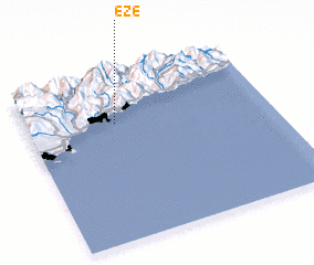 3d view of Éze