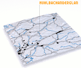 3d view of Mühlbach an der Glan