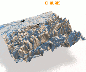 3d view of Chalais