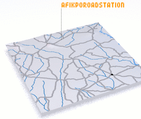 3d view of Afikpo Road Station