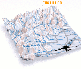 3d view of Châtillon